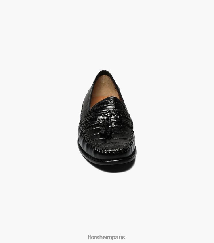 mocassins à pampilles et bout mocassin pisa Florsheim Hommes TBZJJL254 chaussure noir