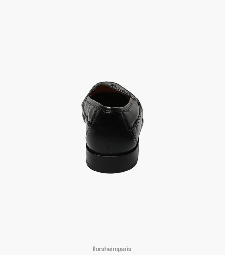 mocassins à pampilles et bout mocassin pisa Florsheim Hommes TBZJJL254 chaussure noir