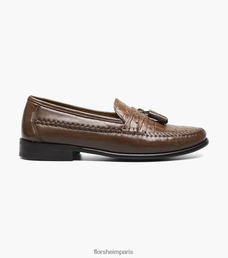mocassins à pampilles et bout mocassin pisa Florsheim Hommes TBZJJL255 chaussure Cognac