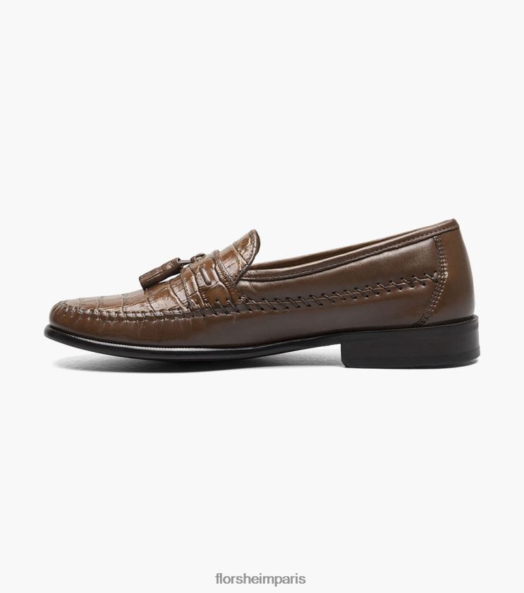 mocassins à pampilles et bout mocassin pisa Florsheim Hommes TBZJJL255 chaussure Cognac