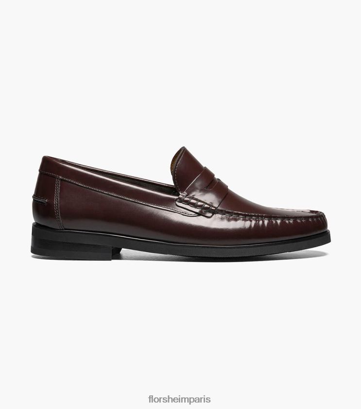 mocassins penny berkley flex moc toe Florsheim Hommes TBZJJL178 chaussure Bourgogne