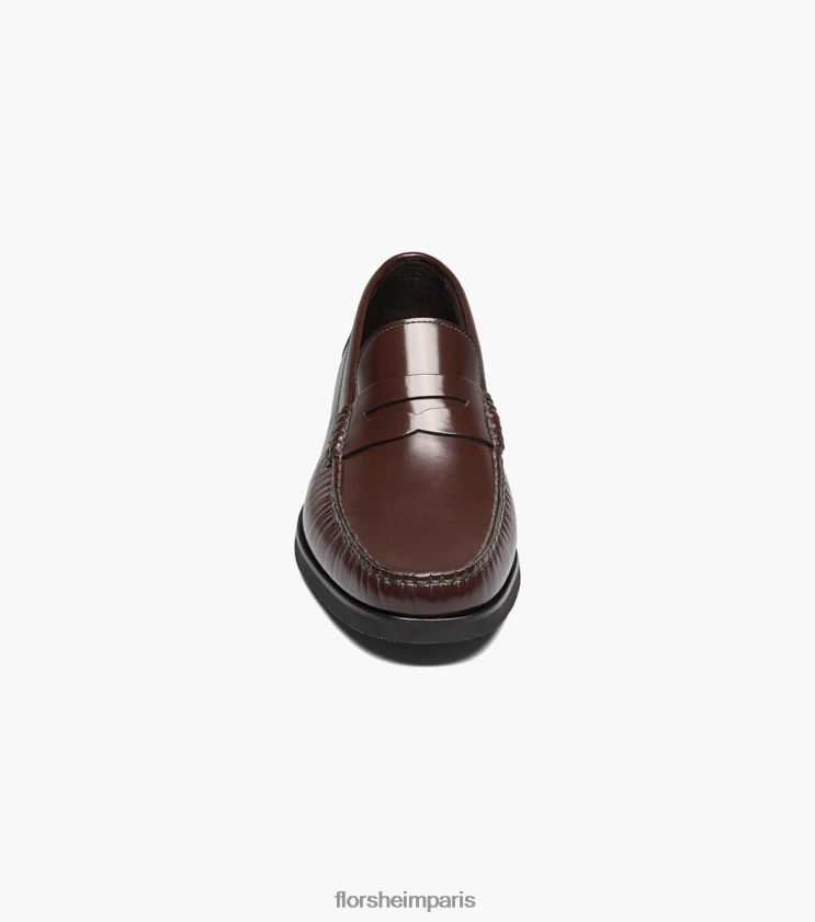 mocassins penny berkley flex moc toe Florsheim Hommes TBZJJL178 chaussure Bourgogne