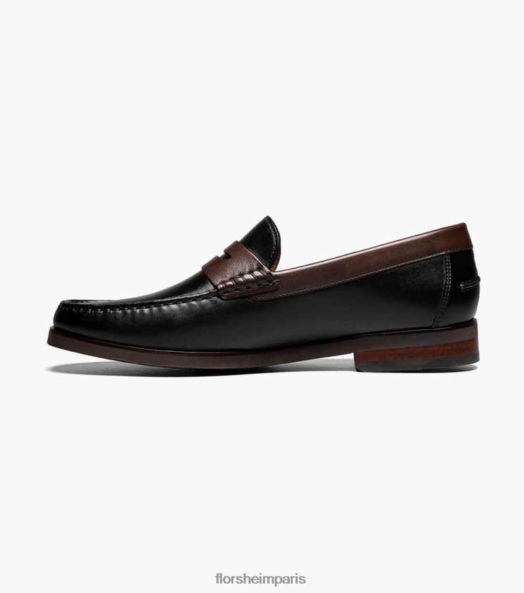 mocassins penny berkley flex moc toe Florsheim Hommes TBZJJL179 chaussure noir et marron