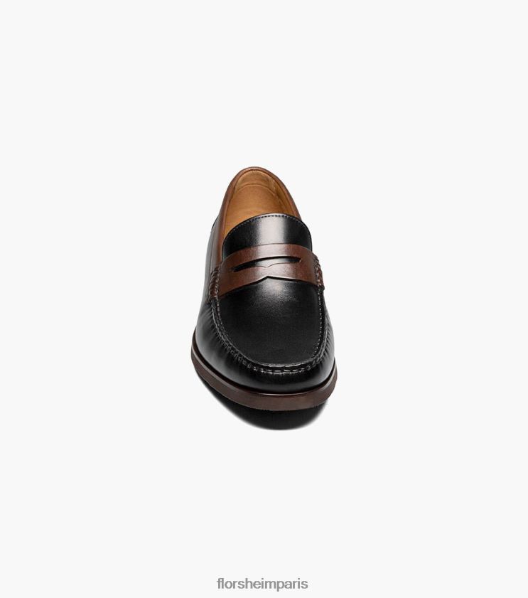 mocassins penny berkley flex moc toe Florsheim Hommes TBZJJL179 chaussure noir et marron