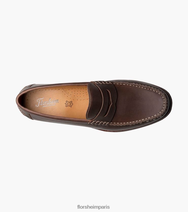 mocassins penny berkley flex moc toe Florsheim Hommes TBZJJL180 chaussure ch marron