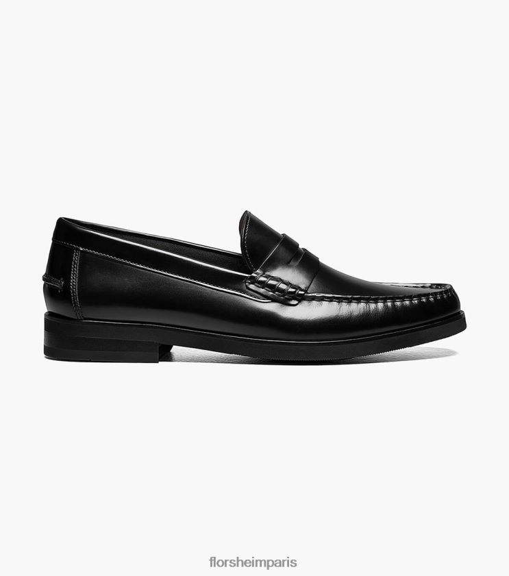 mocassins penny berkley flex moc toe Florsheim Hommes TBZJJL181 chaussure noir lisse