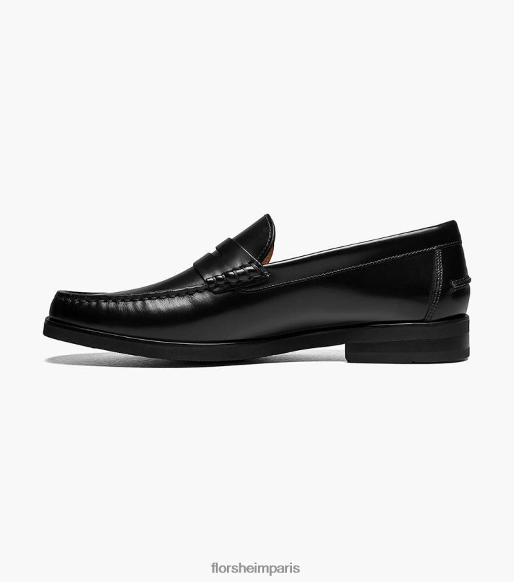 mocassins penny berkley flex moc toe Florsheim Hommes TBZJJL181 chaussure noir lisse