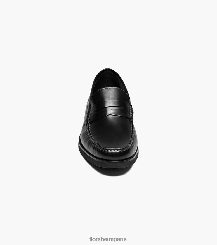 mocassins penny berkley flex moc toe Florsheim Hommes TBZJJL181 chaussure noir lisse