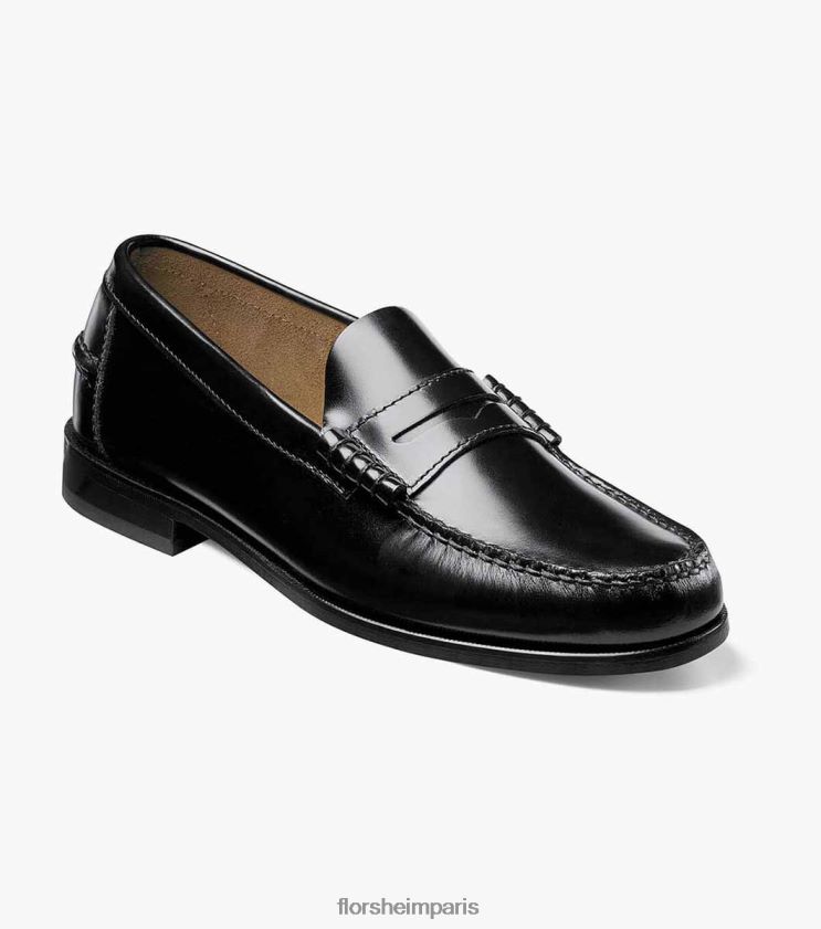 mocassins penny berkley moc toe Florsheim Hommes TBZJJL182 chaussure noir