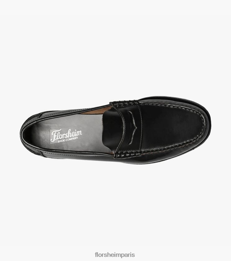 mocassins penny berkley moc toe Florsheim Hommes TBZJJL182 chaussure noir