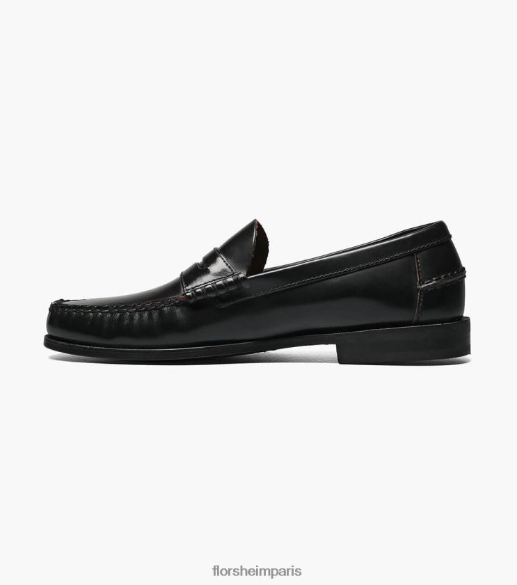 mocassins penny berkley moc toe Florsheim Hommes TBZJJL182 chaussure noir