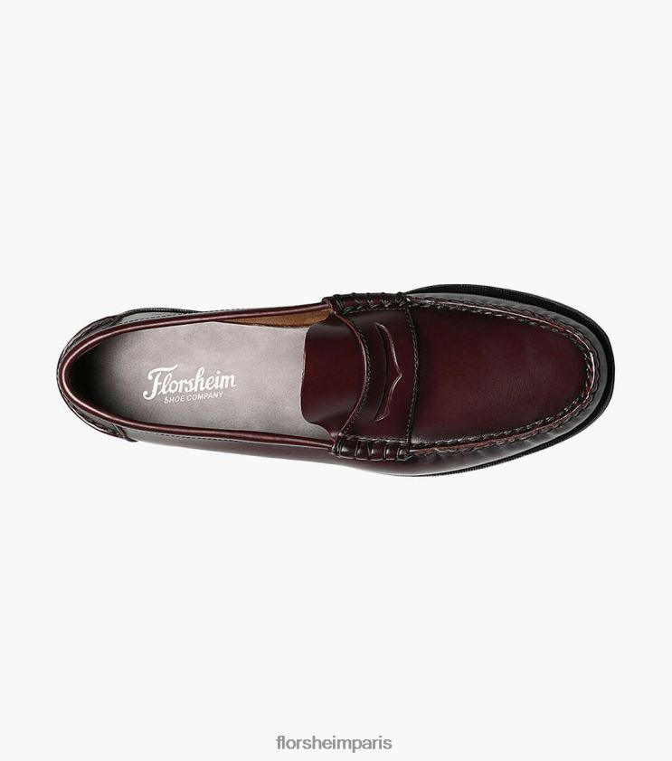 mocassins penny berkley moc toe Florsheim Hommes TBZJJL183 chaussure Bourgogne