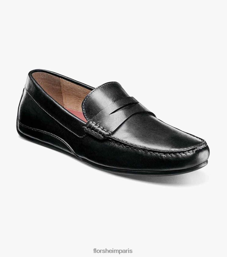 mocassins penny à bout moc papillon Florsheim Hommes TBZJJL266 chaussure noir