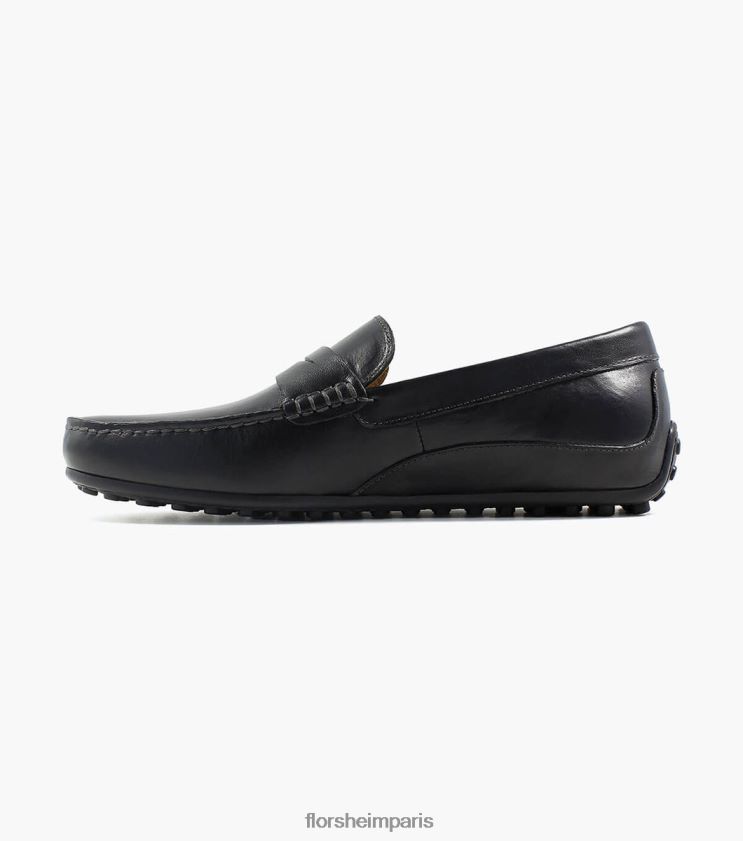 mocassins penny à bout moc papillon Florsheim Hommes TBZJJL266 chaussure noir
