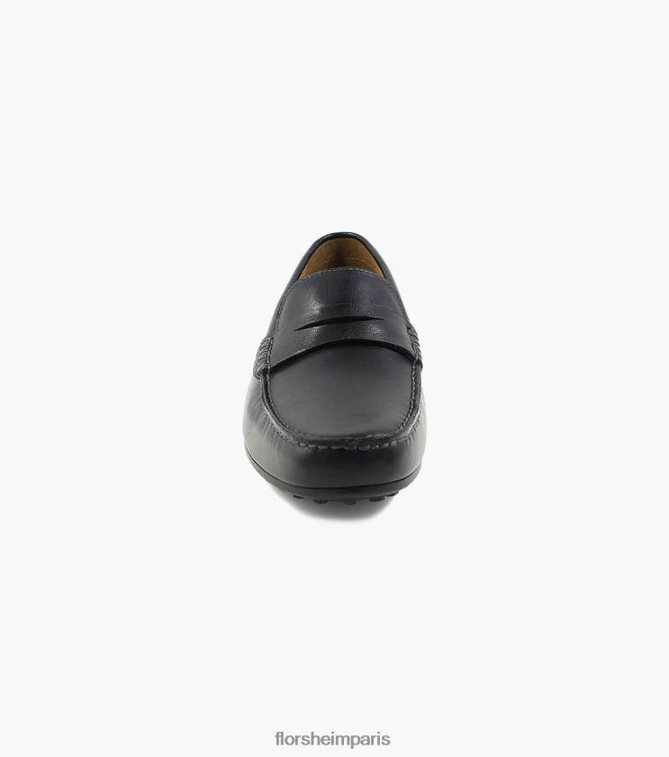 mocassins penny à bout moc papillon Florsheim Hommes TBZJJL266 chaussure noir