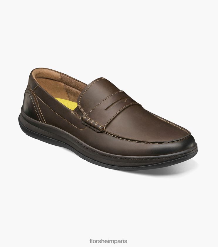 mocassins penny à bout mocassin central Florsheim Hommes TBZJJL240 chaussure ch marron