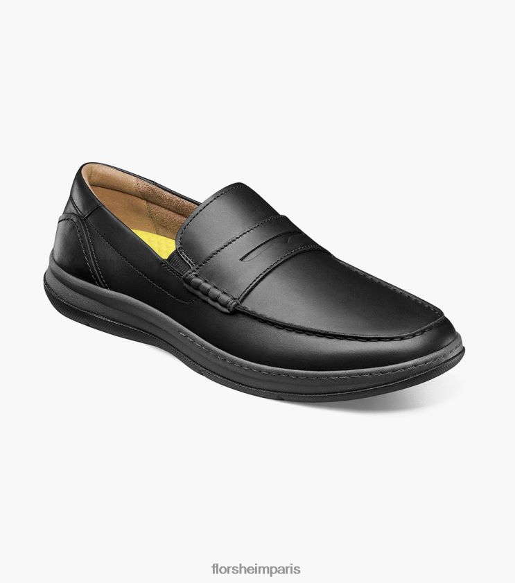 mocassins penny à bout mocassin central Florsheim Hommes TBZJJL242 chaussure noir