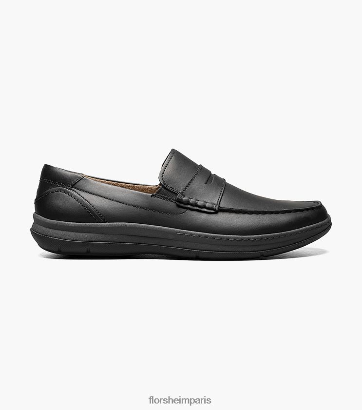 mocassins penny à bout mocassin central Florsheim Hommes TBZJJL242 chaussure noir
