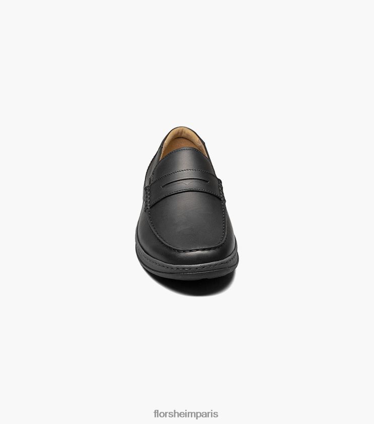 mocassins penny à bout mocassin central Florsheim Hommes TBZJJL242 chaussure noir