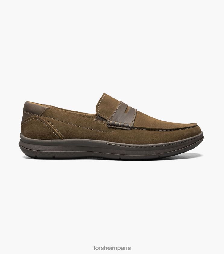 mocassins penny à bout mocassin central Florsheim Hommes TBZJJL243 chaussure champignon multi
