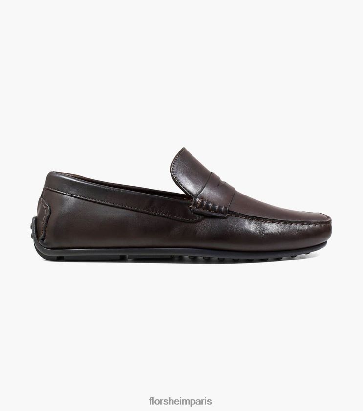 mocassins penny egan moc toe Florsheim Hommes TBZJJL285 chaussure brun