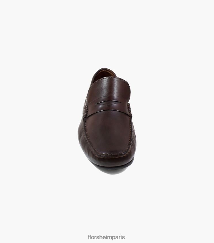 mocassins penny egan moc toe Florsheim Hommes TBZJJL285 chaussure brun
