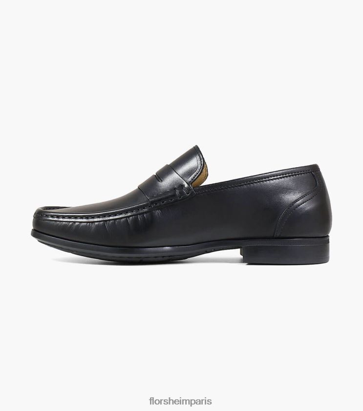 mocassins puente moc toe Florsheim Hommes TBZJJL277 chaussure noir