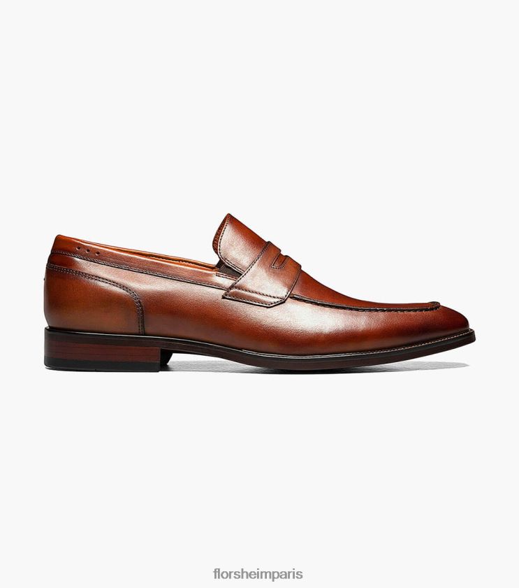 mocassins sorrento moc toe Florsheim Hommes TBZJJL198 chaussure Cognac