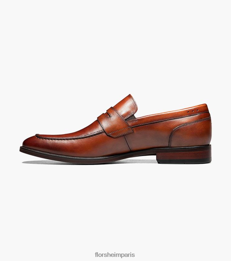 mocassins sorrento moc toe Florsheim Hommes TBZJJL198 chaussure Cognac