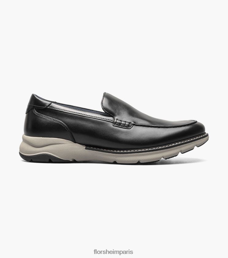 mocassins vénitiens à bout moc frenzi Florsheim Hommes TBZJJL47 chaussure noir