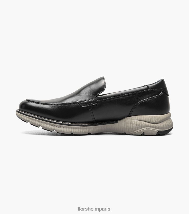 mocassins vénitiens à bout moc frenzi Florsheim Hommes TBZJJL47 chaussure noir