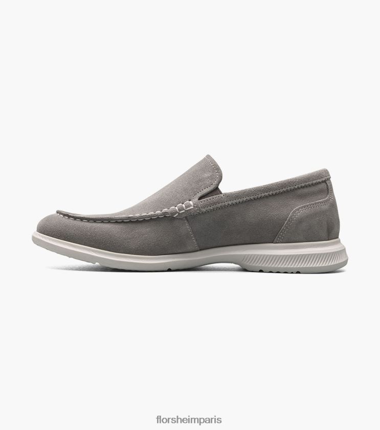 mocassins vénitiens hamptons moc toe Florsheim Hommes TBZJJL1 chaussure daim gris
