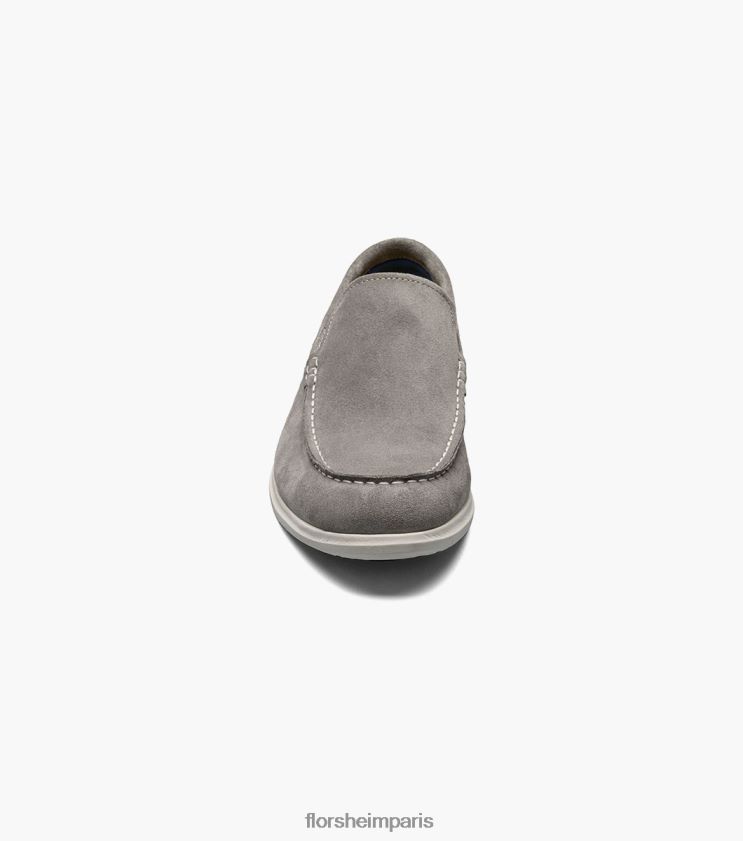 mocassins vénitiens hamptons moc toe Florsheim Hommes TBZJJL1 chaussure daim gris