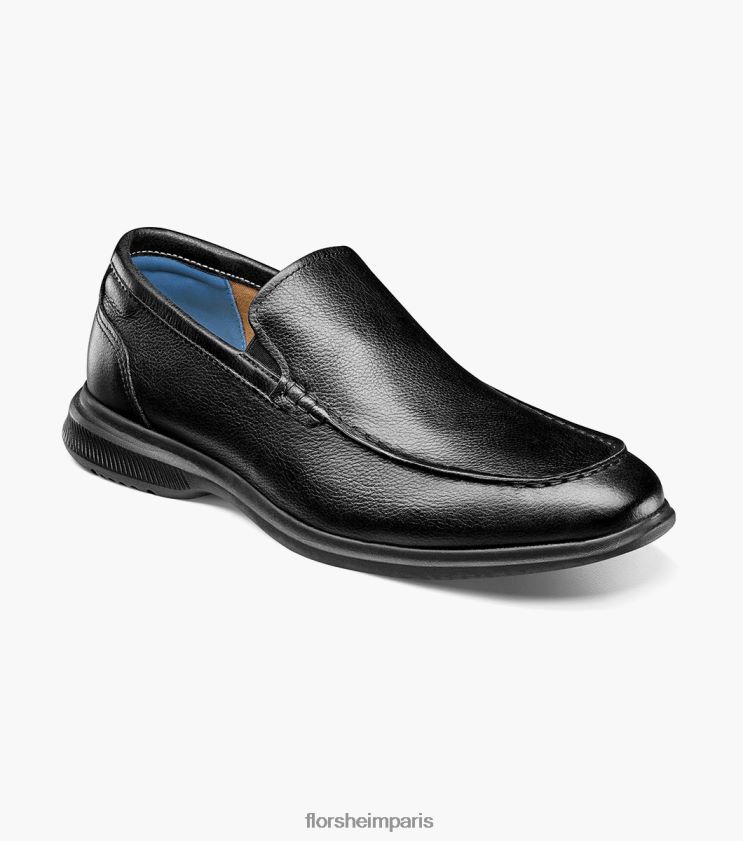 mocassins vénitiens hamptons moc toe Florsheim Hommes TBZJJL2 chaussure noir