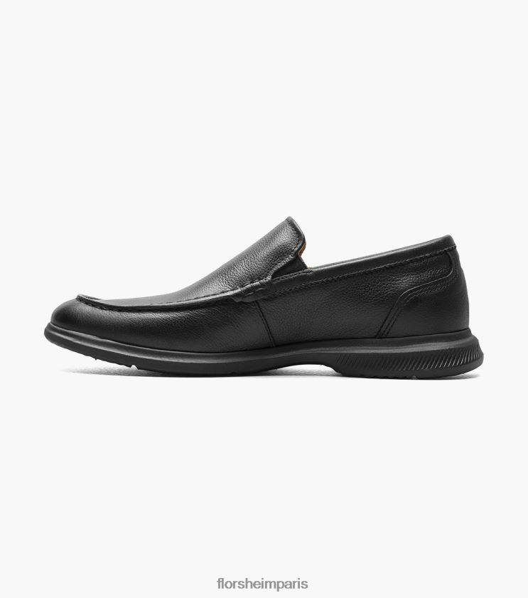 mocassins vénitiens hamptons moc toe Florsheim Hommes TBZJJL2 chaussure noir