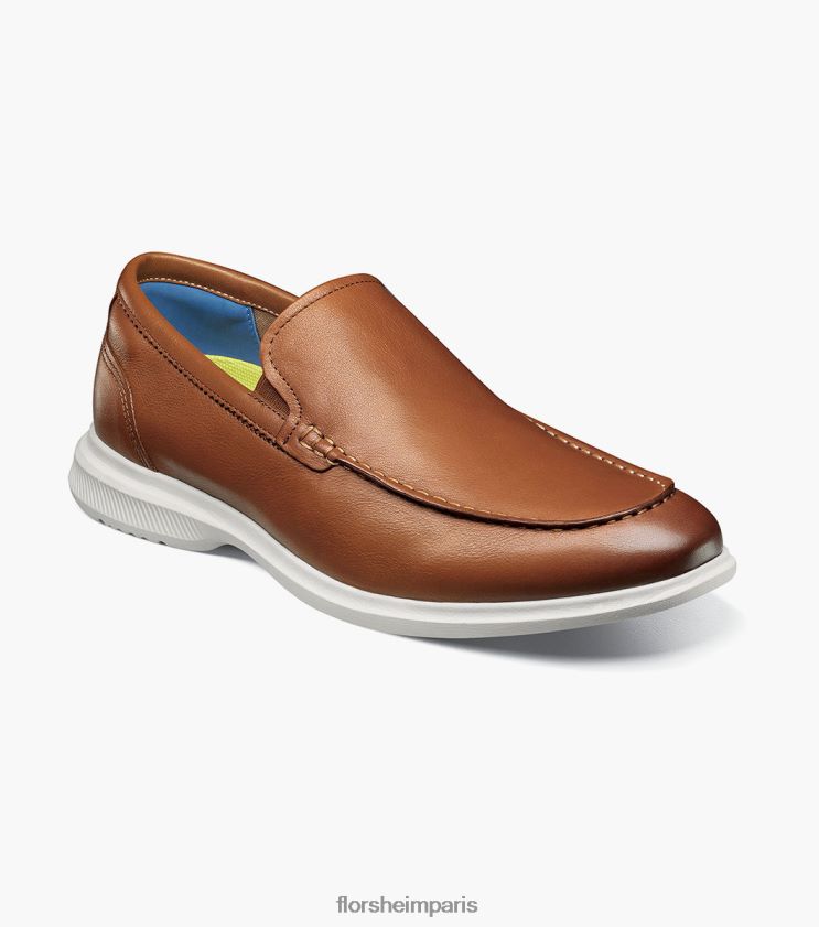 mocassins vénitiens hamptons moc toe Florsheim Hommes TBZJJL3 chaussure Cognac