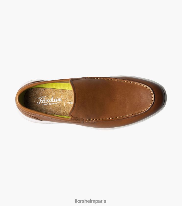 mocassins vénitiens hamptons moc toe Florsheim Hommes TBZJJL3 chaussure Cognac