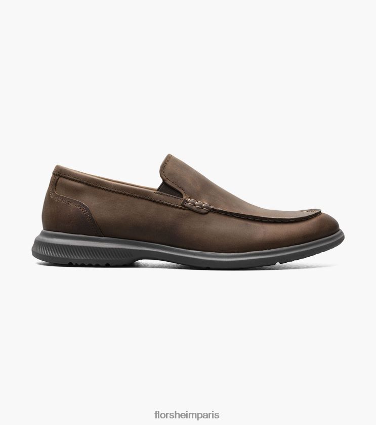 mocassins vénitiens hamptons moc toe Florsheim Hommes TBZJJL4 chaussure ch marron