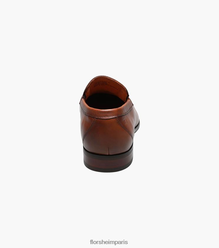 postino 2 moc toe penny mocassins Florsheim Hommes TBZJJL197 chaussure Cognac