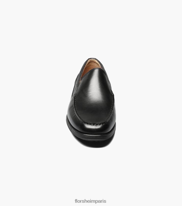 atlantic moc toe vénitien sans lacets Florsheim Hommes TBZJJL352 chaussure noir