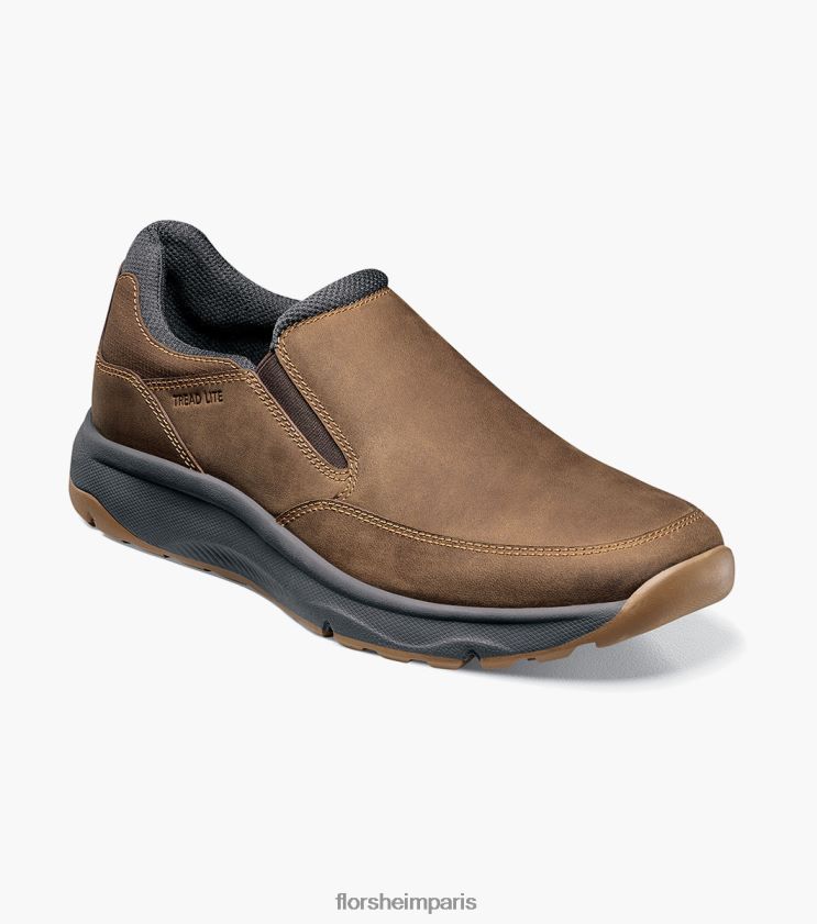 bande de roulement lite 1 moc orteil sans lacet Florsheim Hommes TBZJJL307 chaussure ch marron