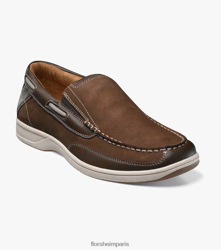 bout mocassin au bord du lac Florsheim Hommes TBZJJL362 chaussure brun