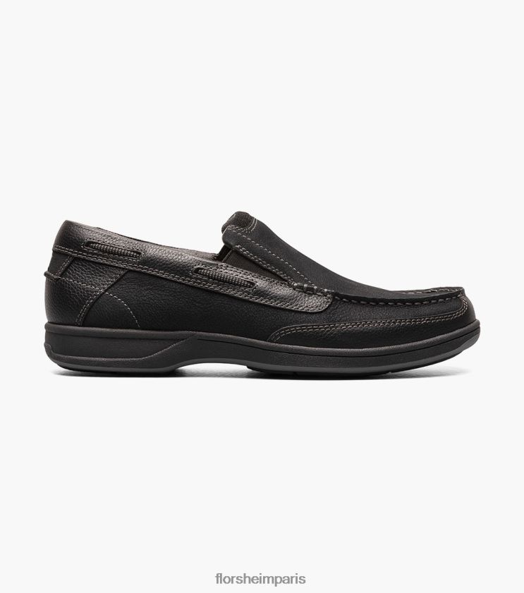 bout mocassin au bord du lac Florsheim Hommes TBZJJL364 chaussure noir