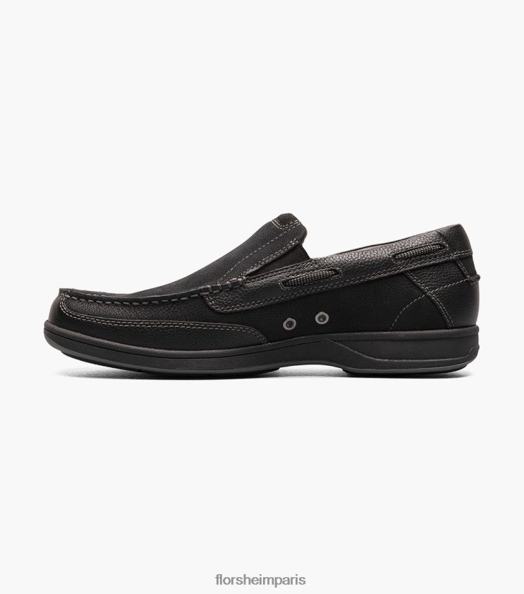 bout mocassin au bord du lac Florsheim Hommes TBZJJL364 chaussure noir