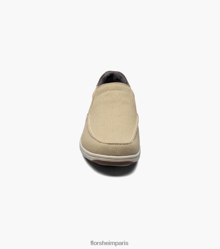bout mocassin en toile Lakeside à enfiler Florsheim Hommes TBZJJL10 chaussure sable multi