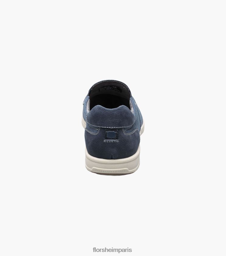 bout mocassin en toile Lakeside à enfiler Florsheim Hommes TBZJJL11 chaussure marine