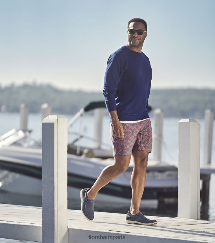 bout mocassin en toile Lakeside à enfiler Florsheim Hommes TBZJJL11 chaussure marine