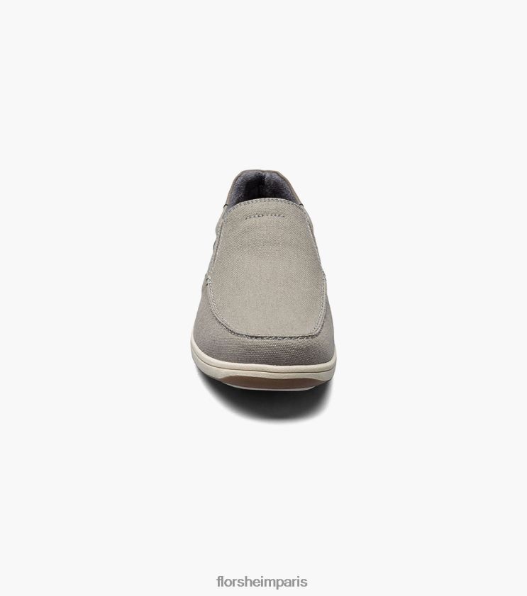bout mocassin en toile Lakeside à enfiler Florsheim Hommes TBZJJL8 chaussure gris