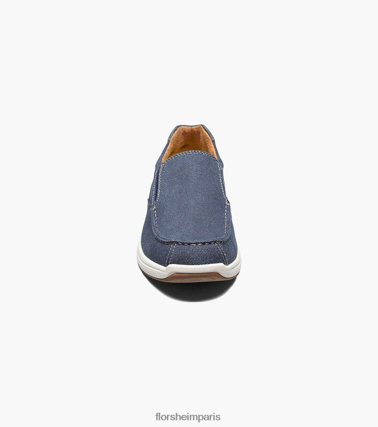 bout mocassin en toile des grands lacs Florsheim Hommes TBZJJL382 chaussure marine