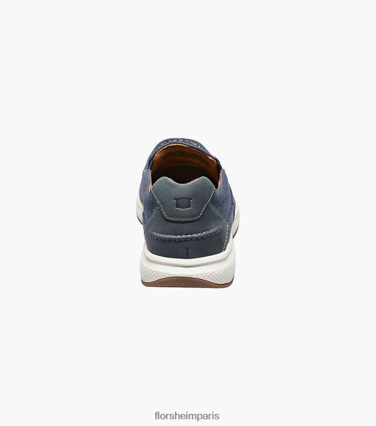 bout mocassin en toile des grands lacs Florsheim Hommes TBZJJL382 chaussure marine
